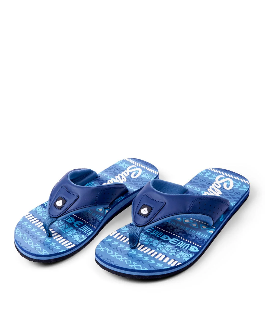 Marks Mens Flip Flops in Blue - Image 4