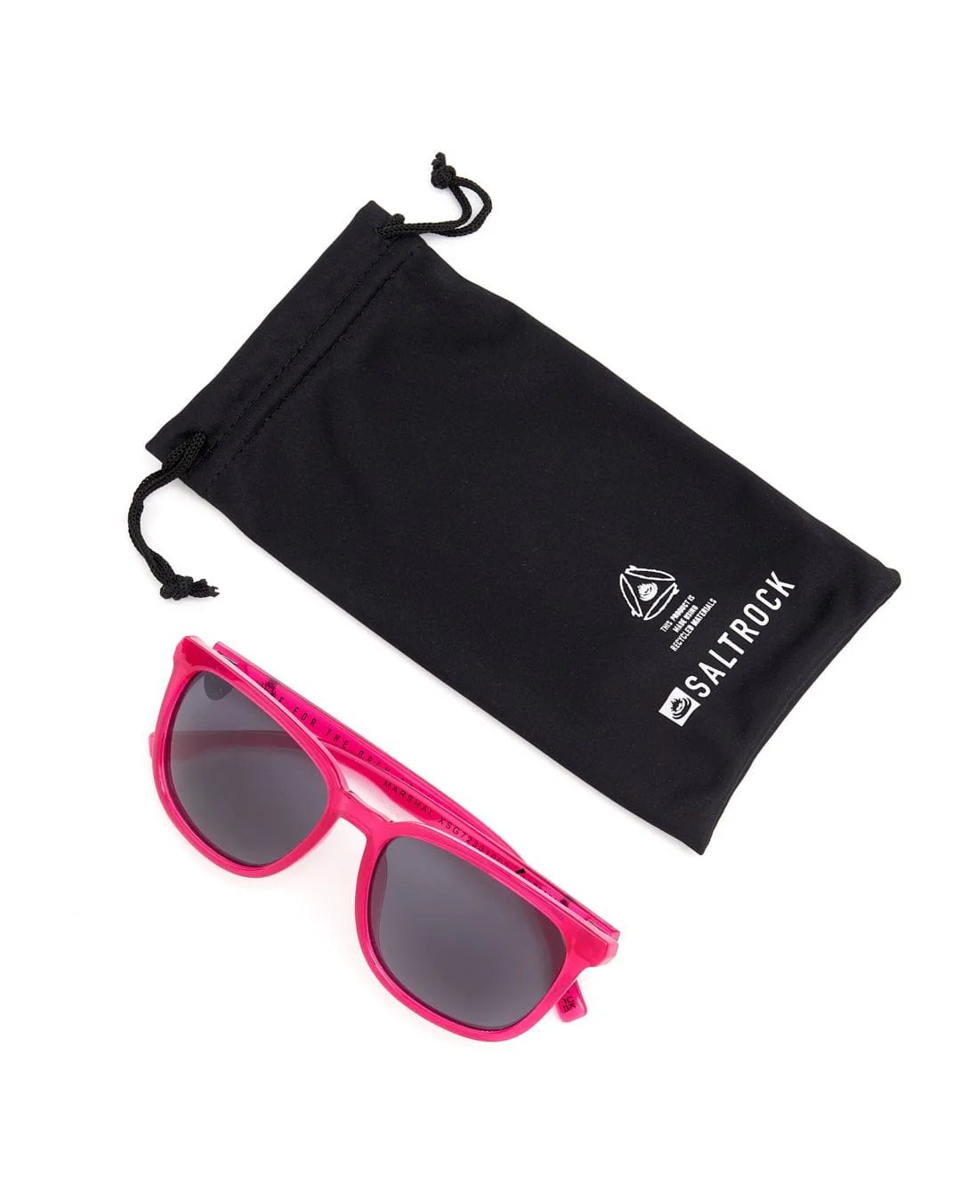 Marshall Recycled Polarised Sunglasses in Pink - Image 3