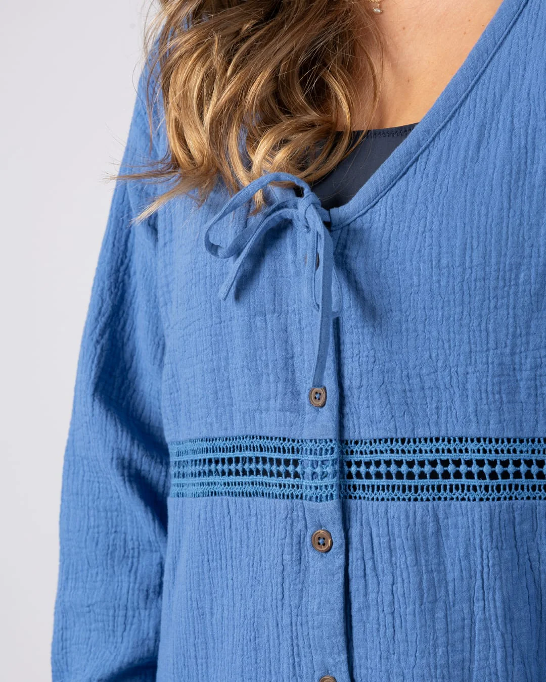 Mathi Womens Dress in Bright Blue - Image 10