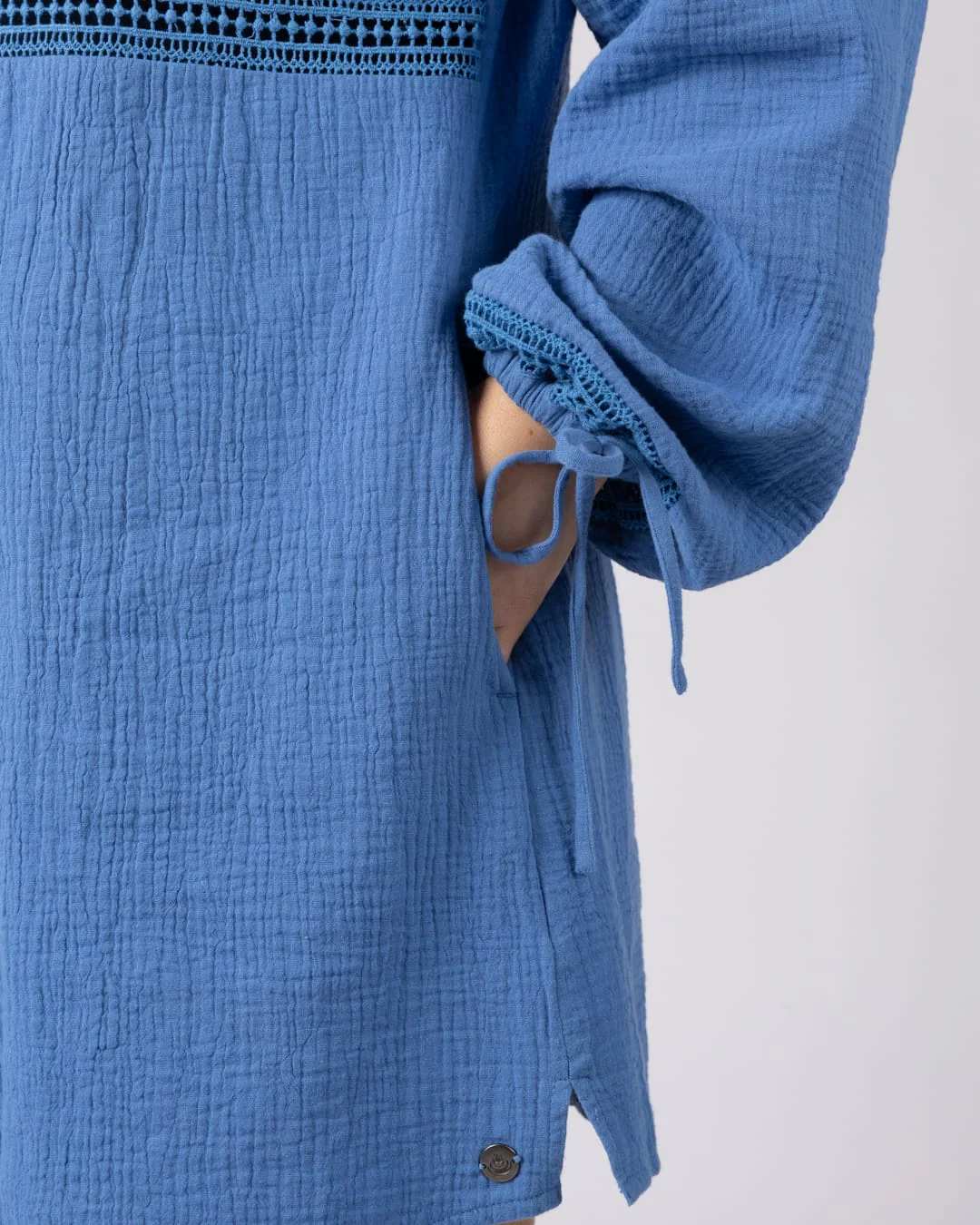 Mathi Womens Dress in Bright Blue - Image 8