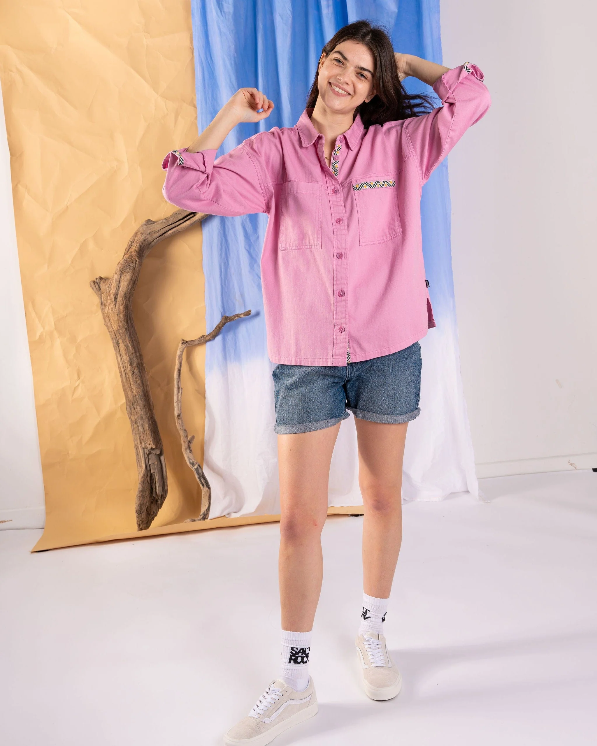 Maya Womens Shirt in Pink - Image 3