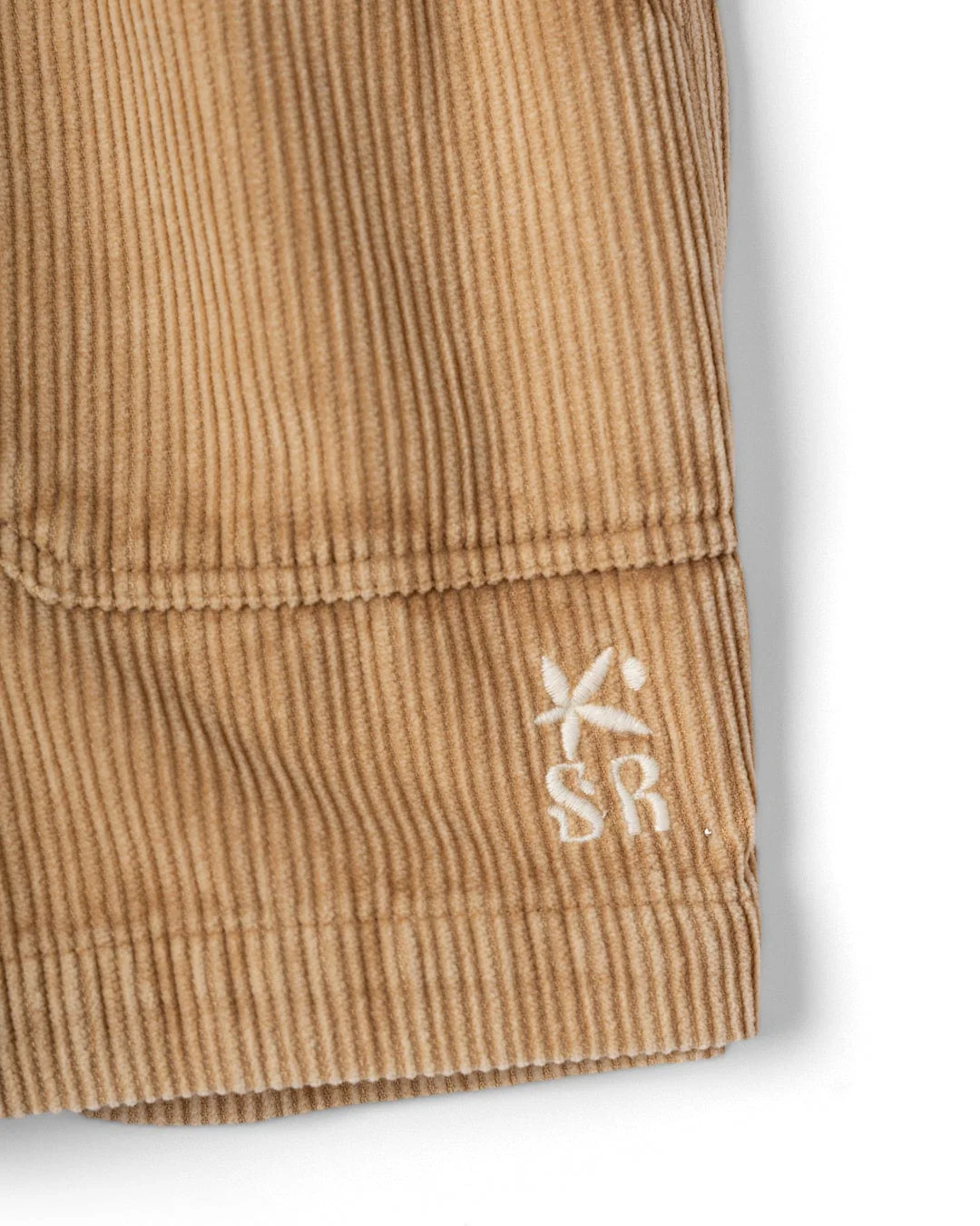 Mel Womens Cord Shorts in Brown - Image 5