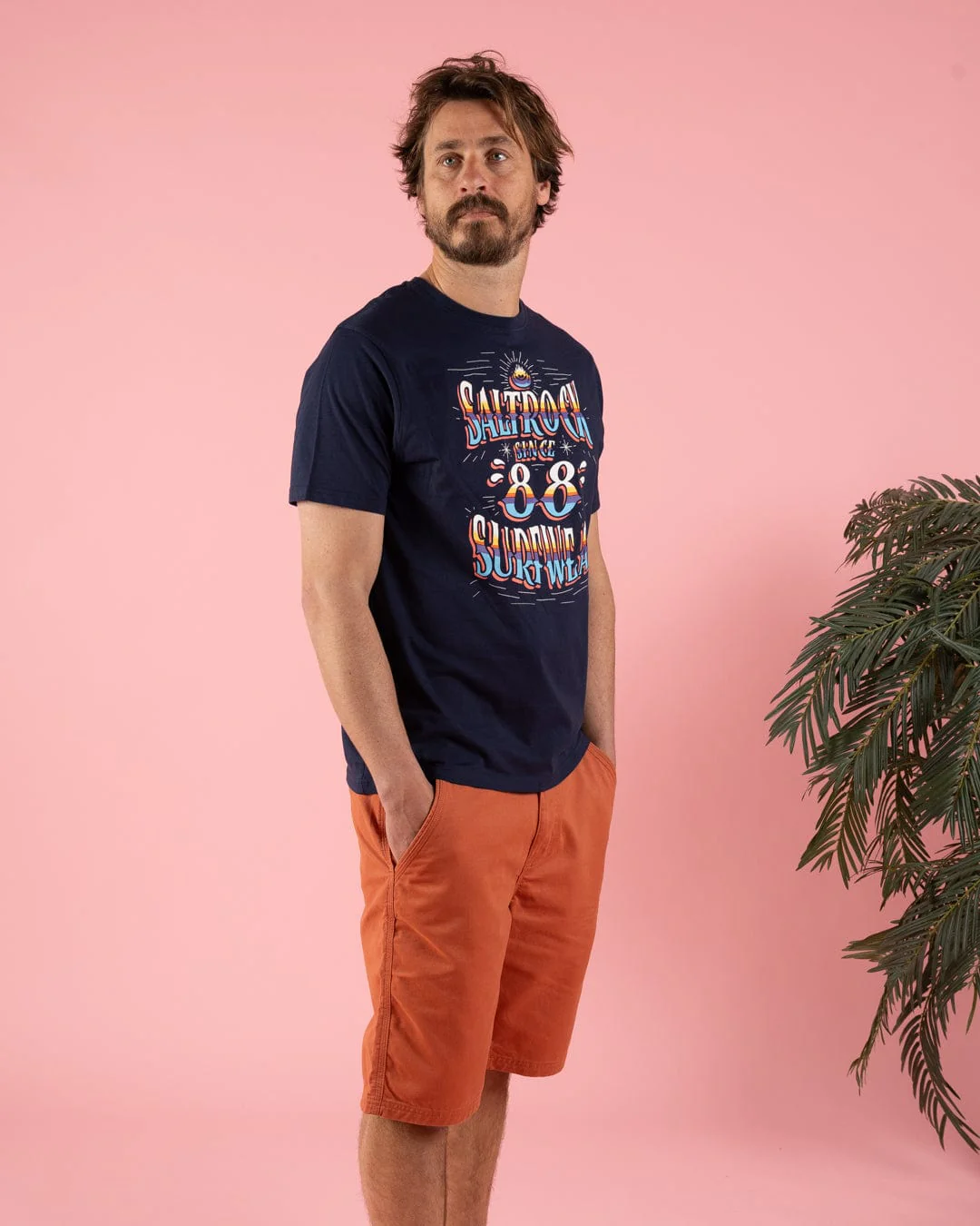 Mex Logo Mens T-Shirt in Blue - Image 9