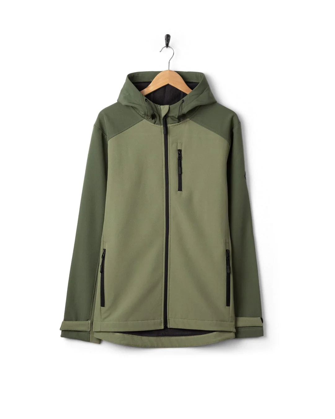 Munry Mens Water Resistant Softshell Jacket in Dark Green - Image 10
