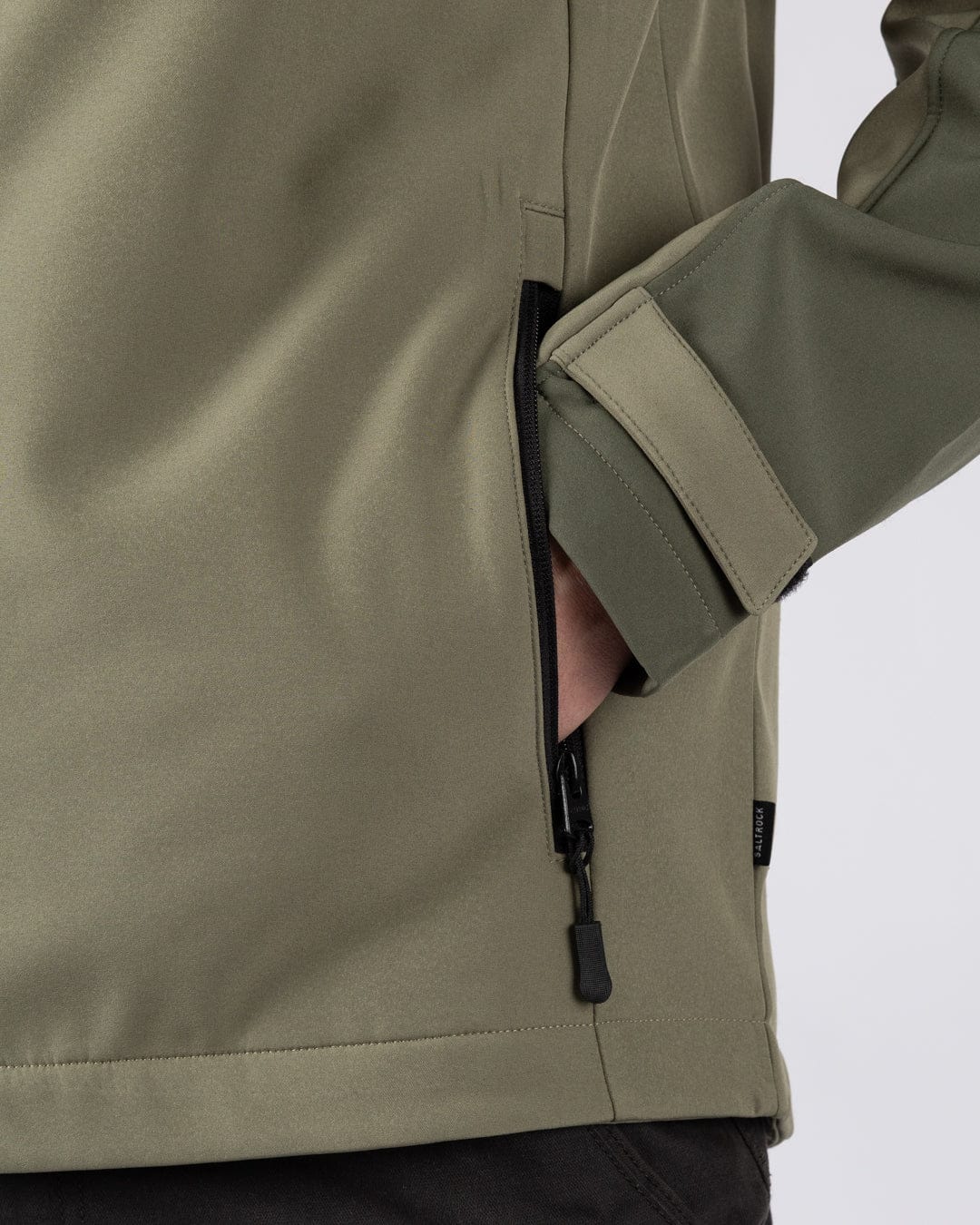 Munry Mens Water Resistant Softshell Jacket in Dark Green - Image 8