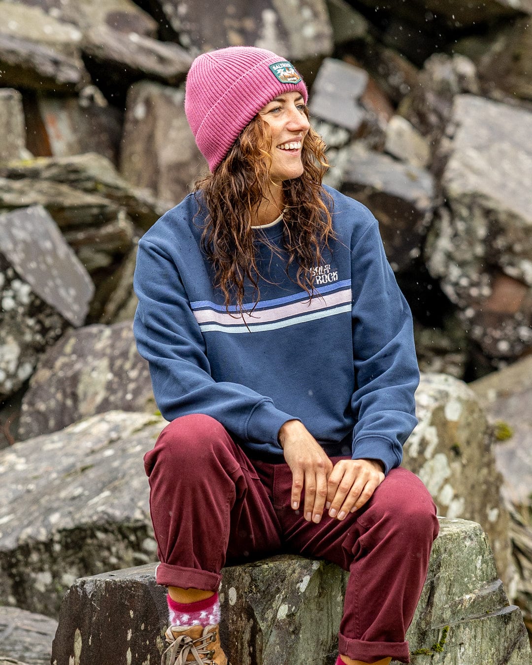 Mylo Womens Sweatshirt in Blue - Image 3