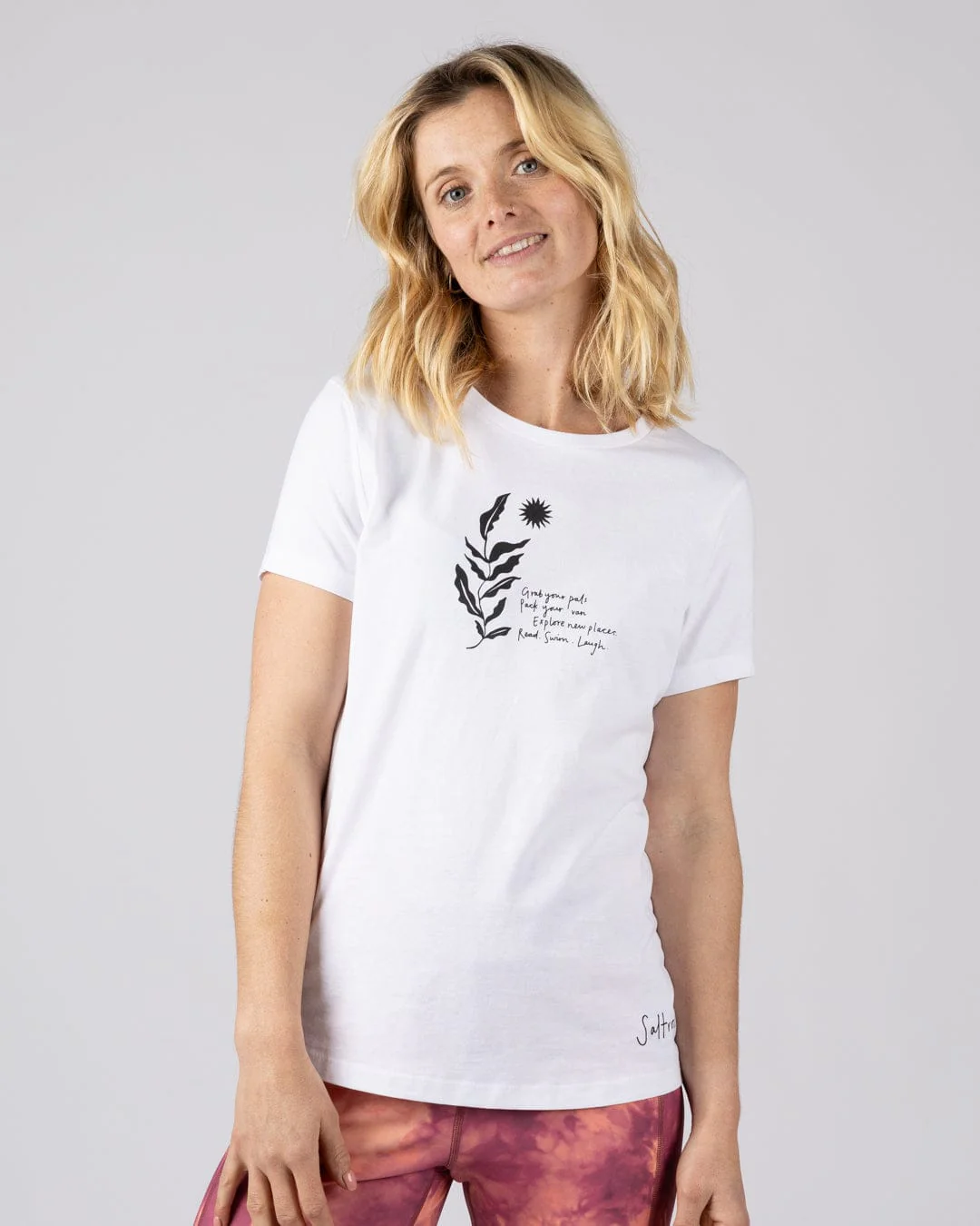 Nala Womens Short Sleeved T-Shirt in White