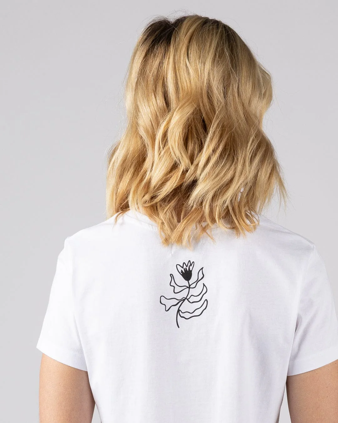 Nala Womens Short Sleeved T-Shirt in White - Image 2