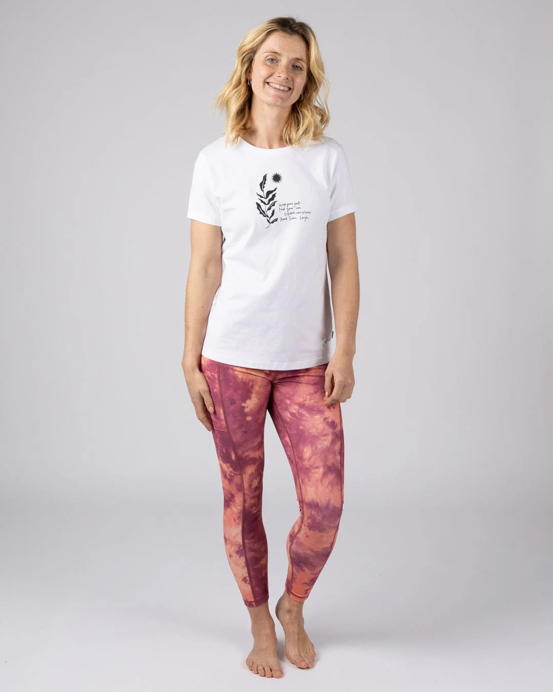 Nala Womens Short Sleeved T-Shirt in White - Image 6