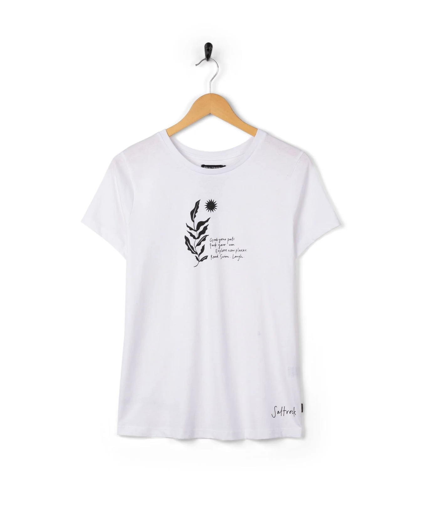 Nala Womens Short Sleeved T-Shirt in White - Image 8