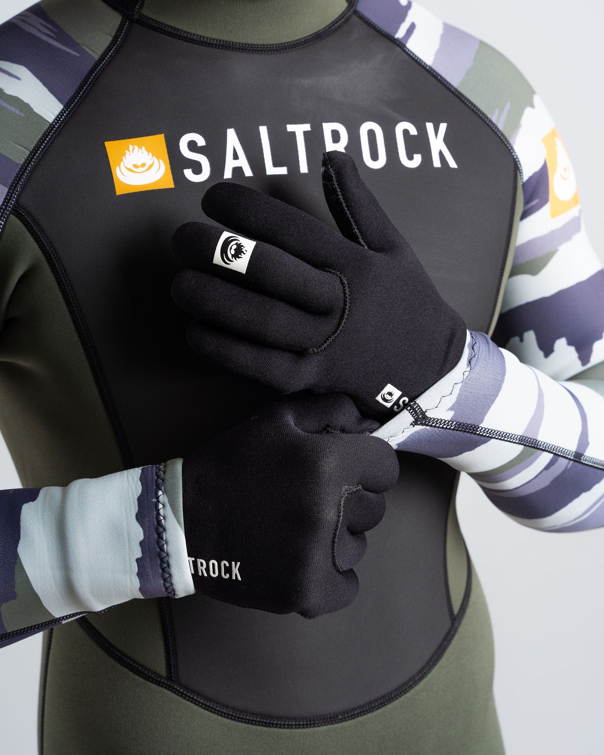 Neoprene Technical Cold Water Gloves Black - Image 7
