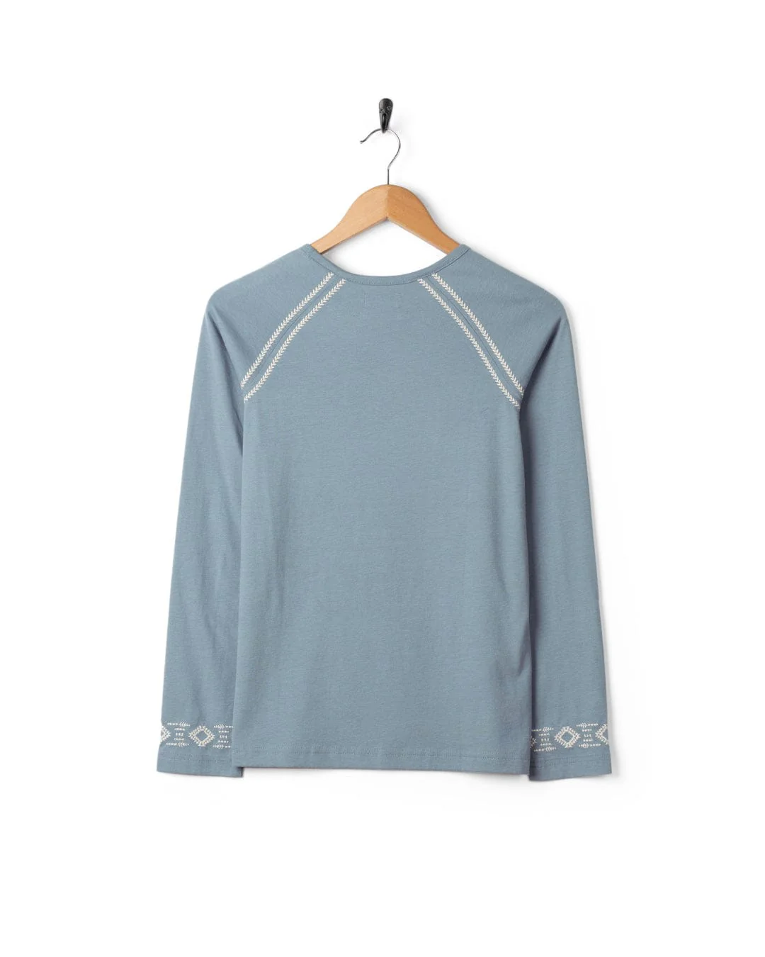 Nessa Womens Long Sleeve T-Shirt in Blue - Image 7