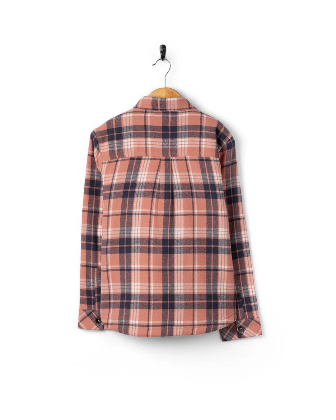 Nettie Kids Flannel Long Sleeve Shirt in Pink - Image 4