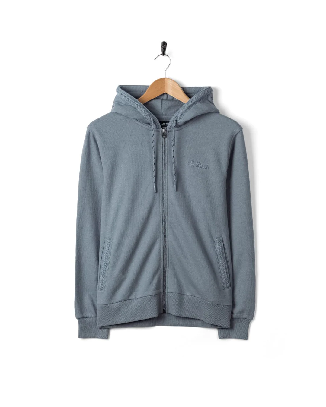Nikka Womens Zip Hoodie in Blue - Image 9
