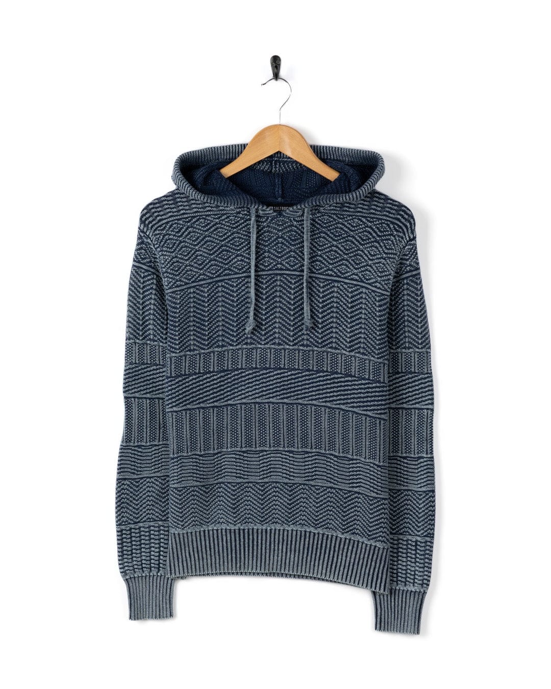 Noa Womens Hooded Jumper in Blue - Image 3