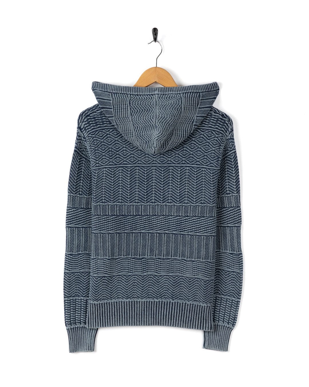 Noa Womens Hooded Jumper in Blue - Image 8