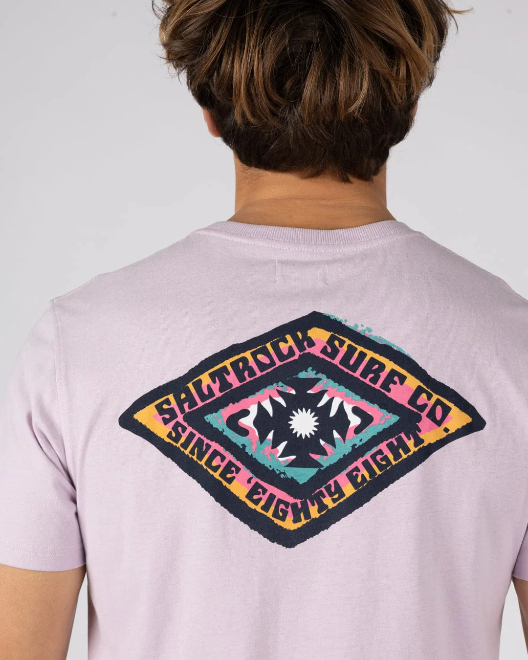 Offshore Mens Short Sleeve T-Shirt in Purple - Image 6