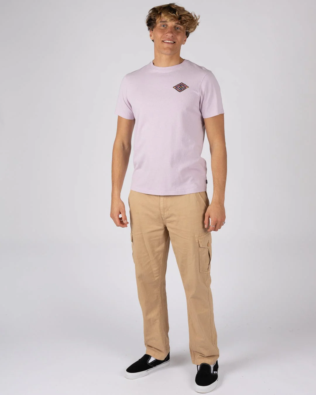 Offshore Mens Short Sleeve T-Shirt in Purple - Image 8