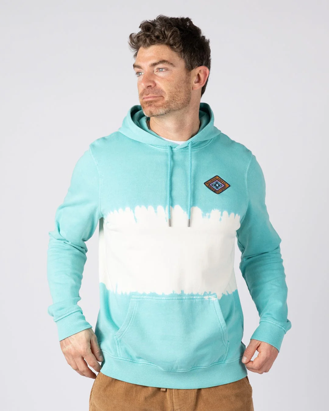 Offshore Td Mens Pop Hoodie in Blue