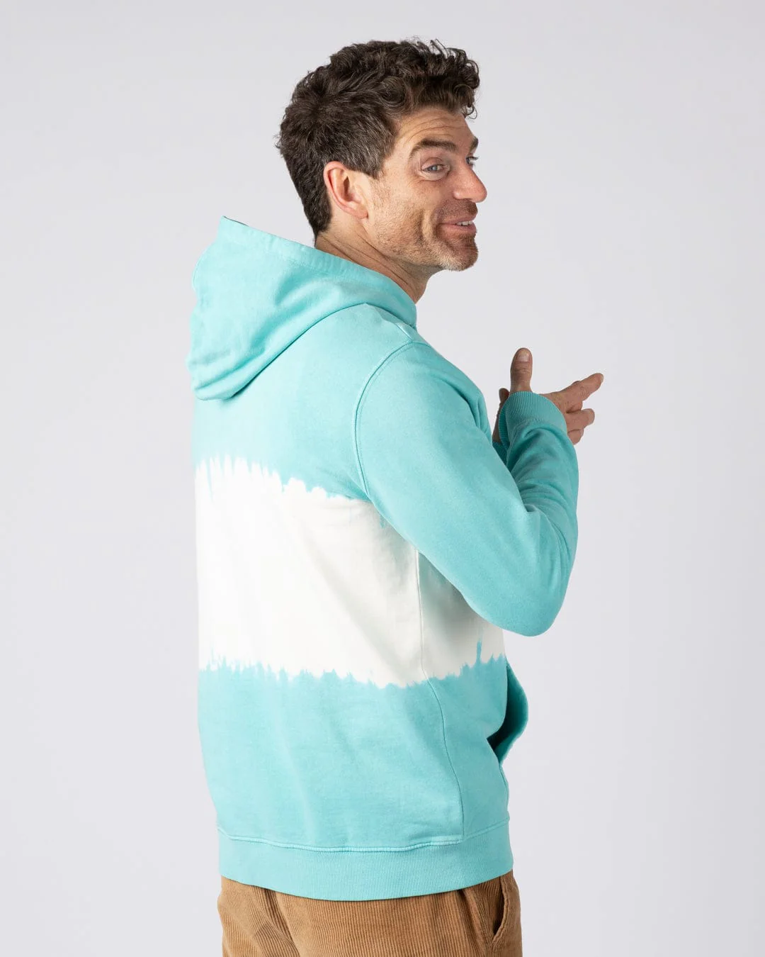 Offshore Td Mens Pop Hoodie in Blue - Image 6