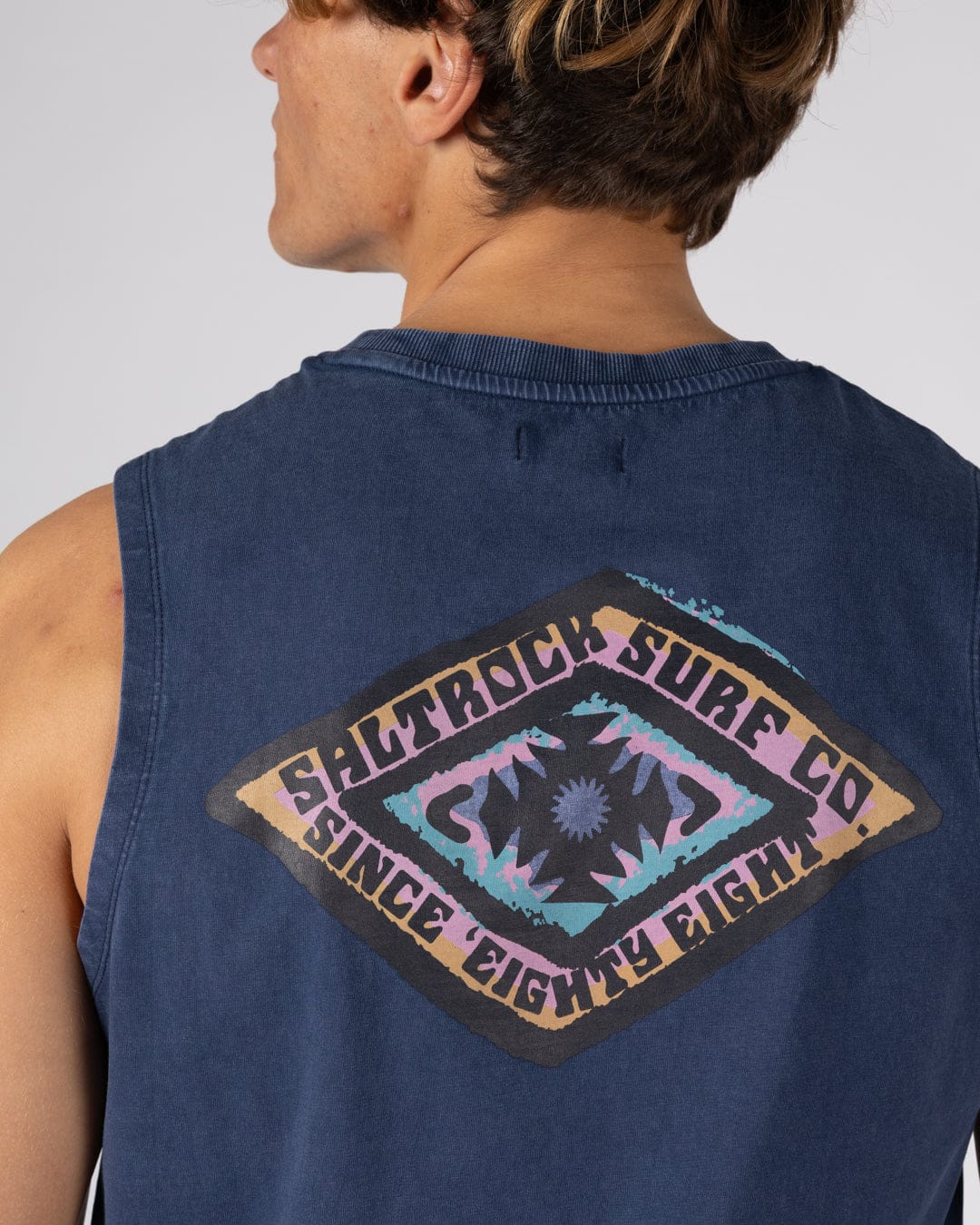 Offshore Mens Vest in Blue - Image 6