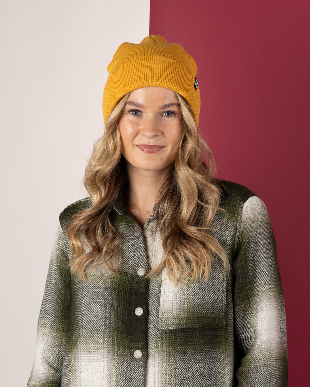 OK Beanie in Yellow - Image 2