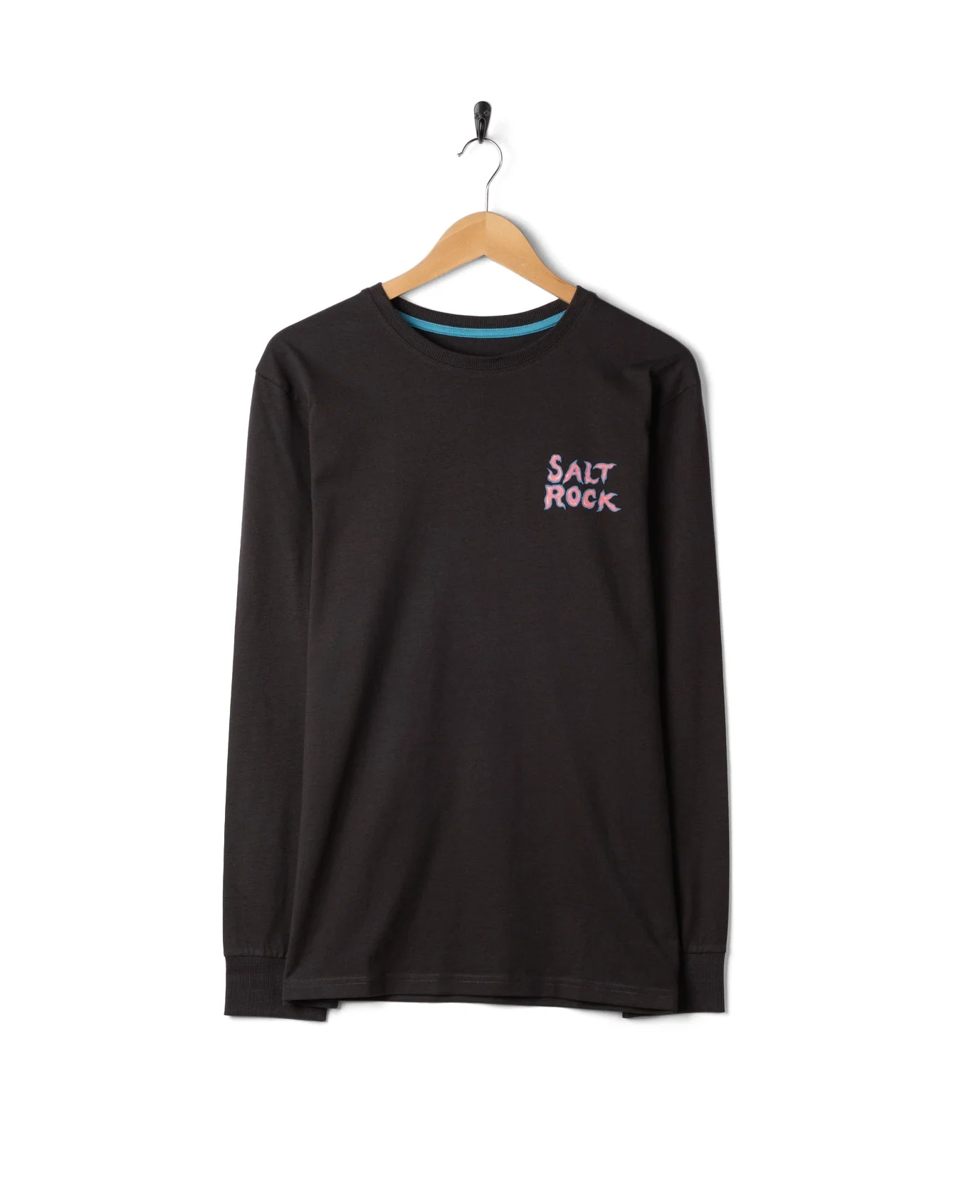 One More Wave Mens Long Sleeve T-Shirt in Dark Grey - Image 6