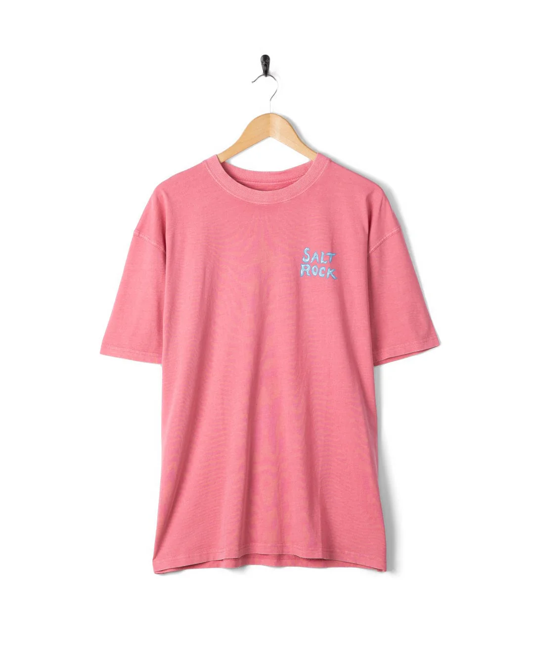 One More Wave Mens Short Sleeve T-Shirt in Pink - Image 4
