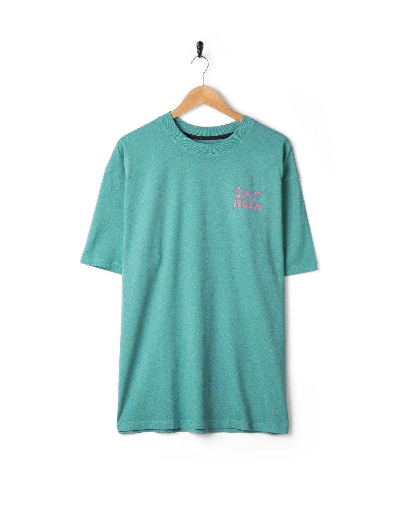 One More Wave Mens Oversized Short Sleeve T-Shirt in Blue - Image 8