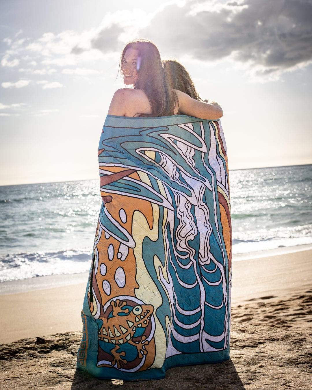 Open Finals Beach Mat in Blue - Image 4