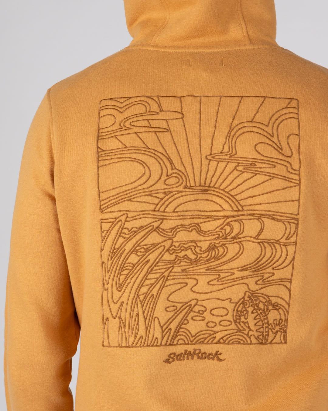 Open Finals Linear Mens Pop Hoodie in Yellow - Image 5