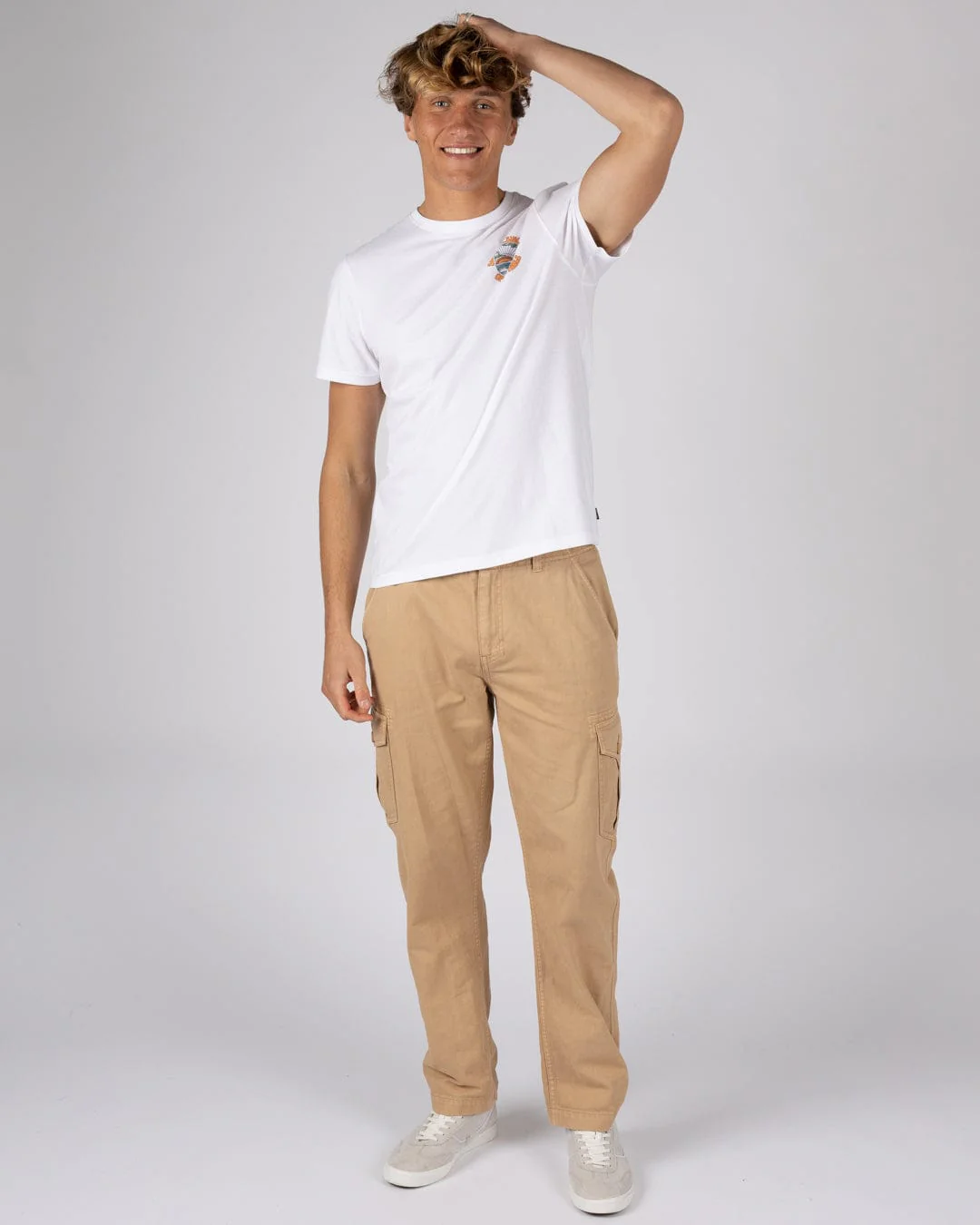 Open Finals Mens Short Sleeve T-Shirt in White - Image 8