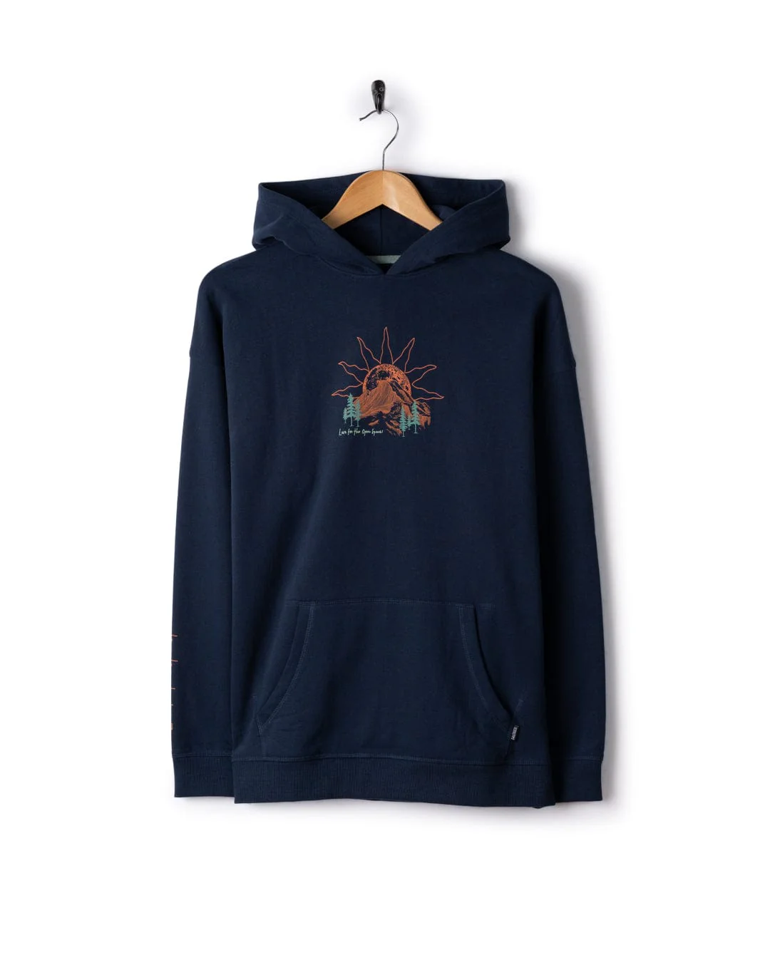 Open Road Womens Pop Hoodie in Blue - Image 12