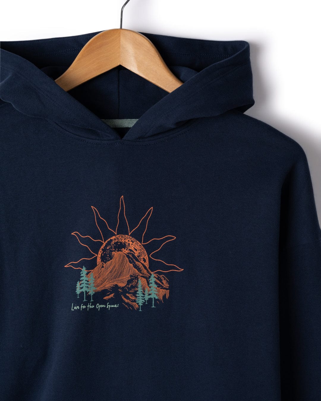 Open Road Womens Pop Hoodie in Blue - Image 14