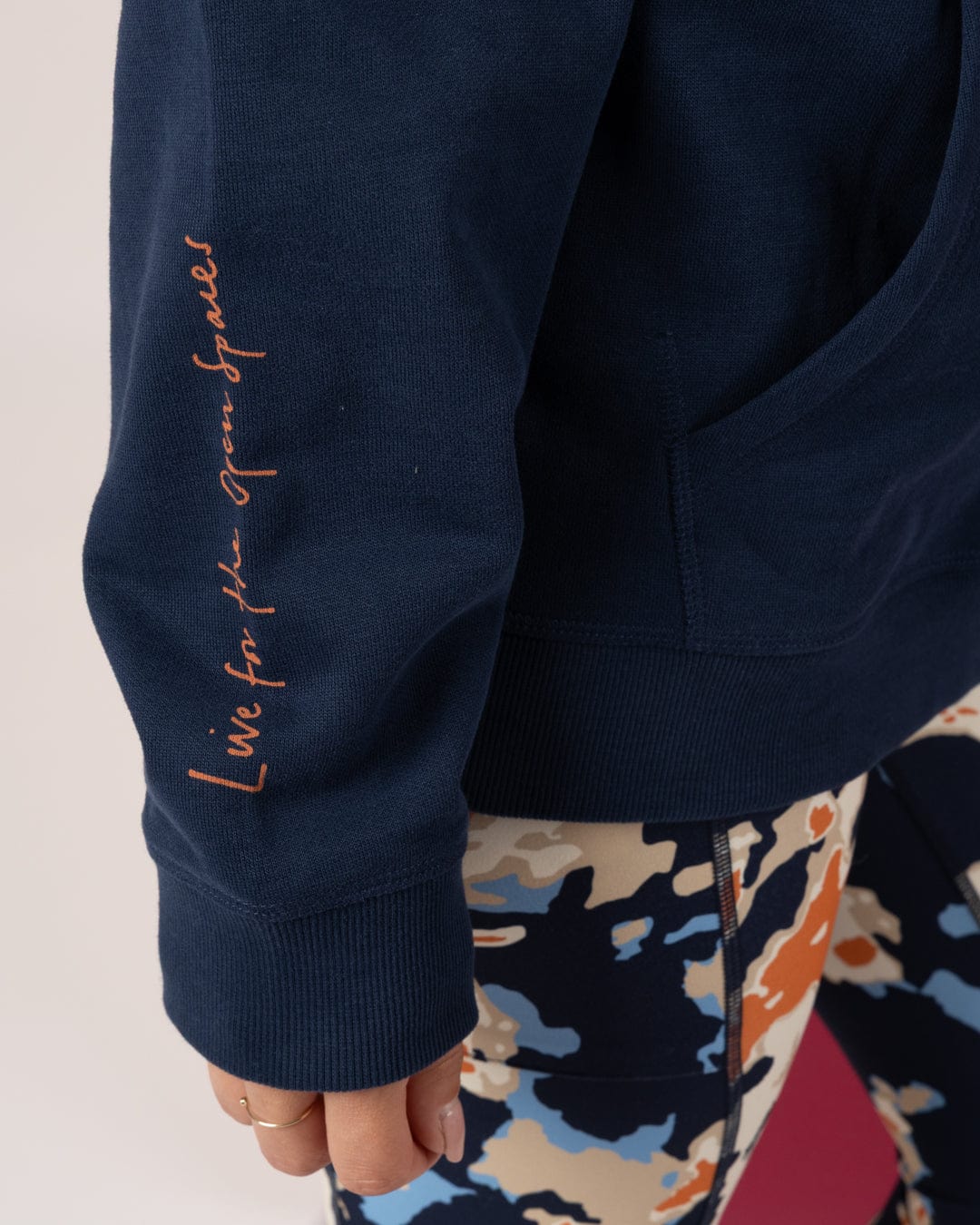 Open Road Womens Pop Hoodie in Blue - Image 7