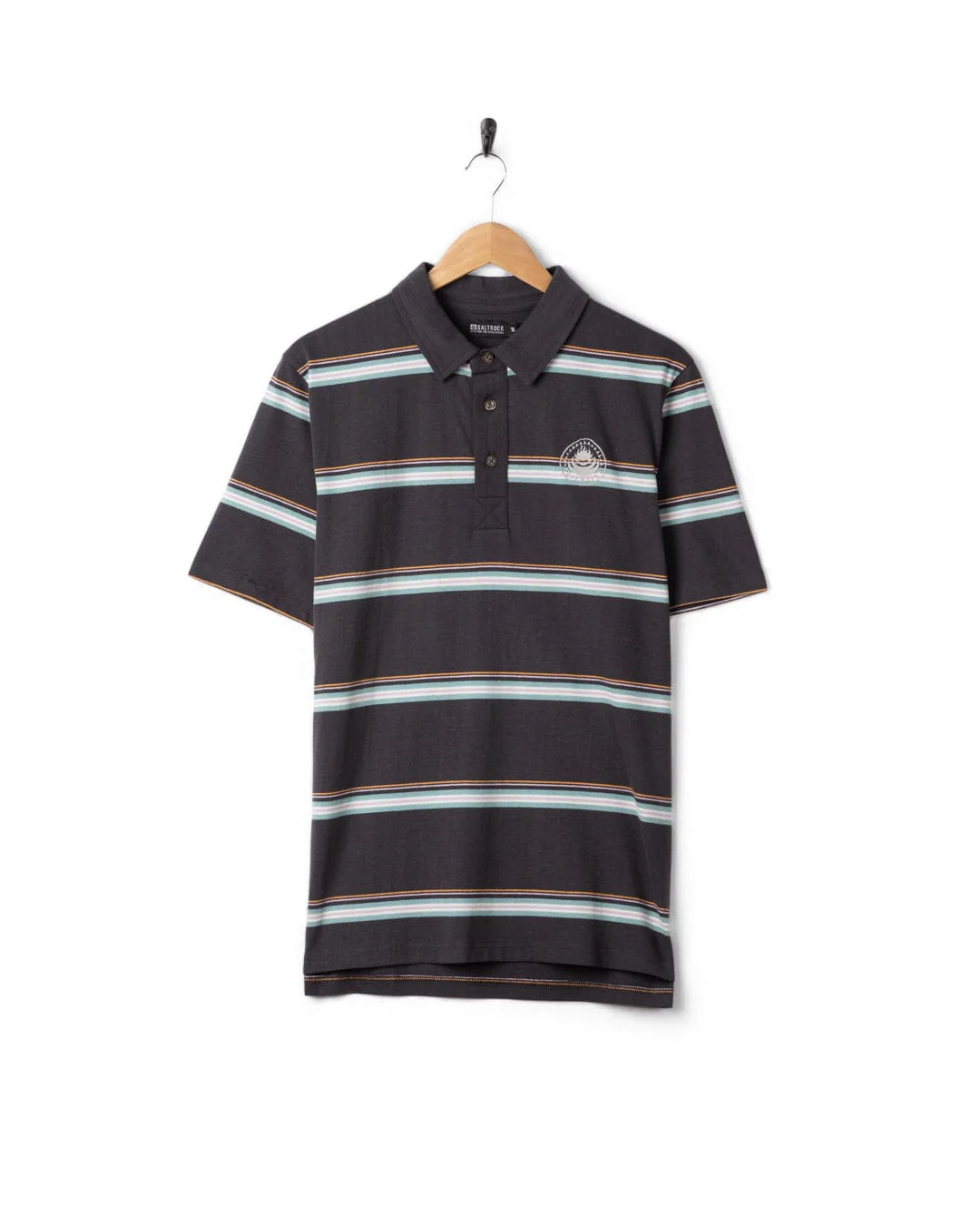 Origin Polo Mens Polo in Short Sleeve in Dark Grey - Image 4