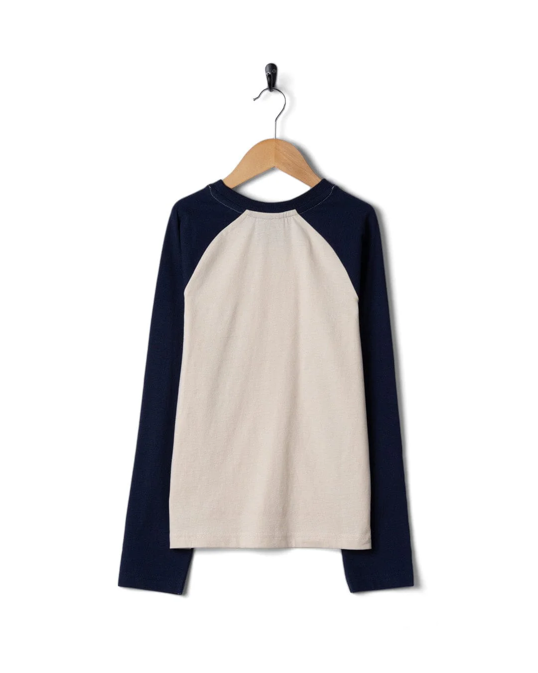 Origin Stripe Kids Long Sleeve Raglan T-Shirt in Blue - Image 4
