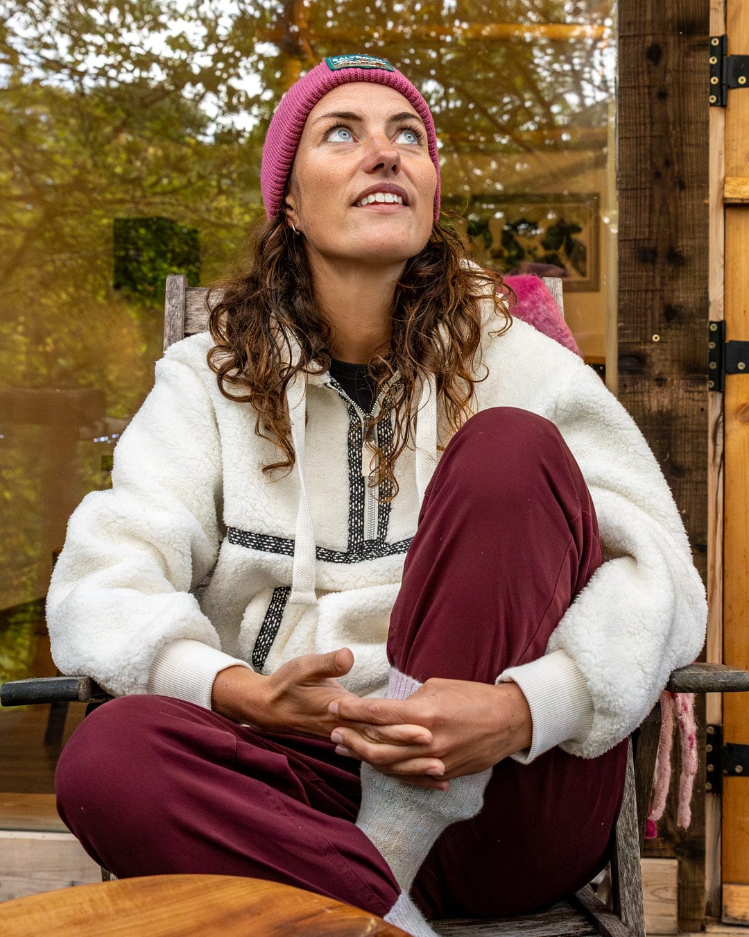 Orla Womens Fleece in Cream