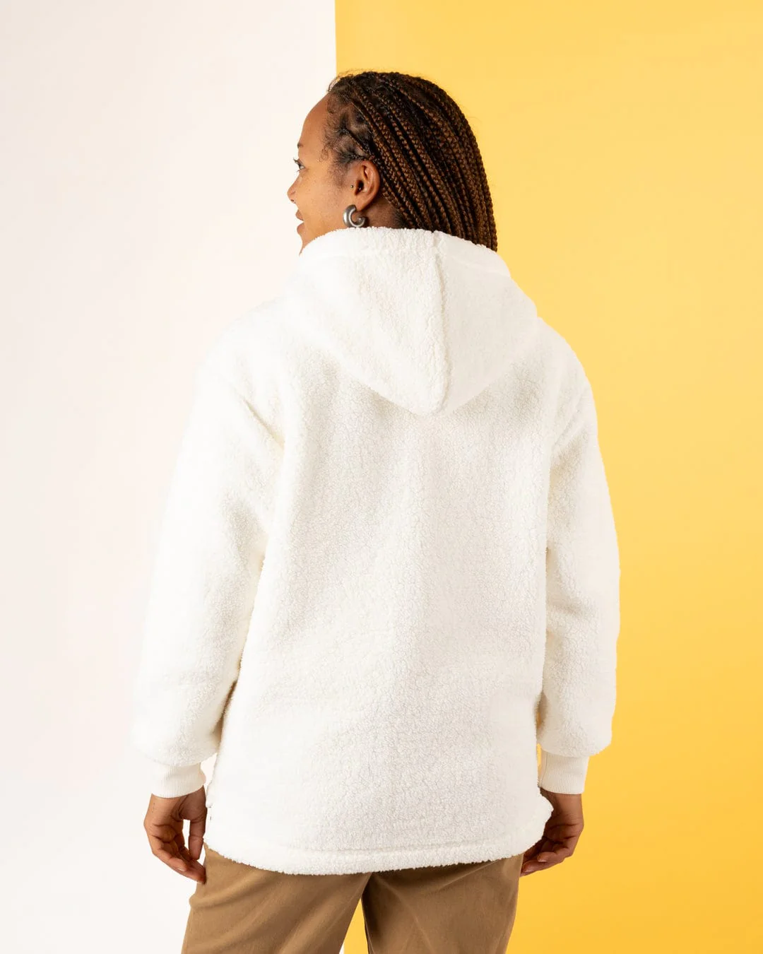 Orla Womens Fleece in Cream - Image 7