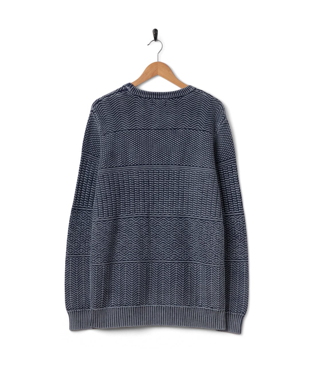 Osman Mens Knitwear in Dark Blue - Image 7