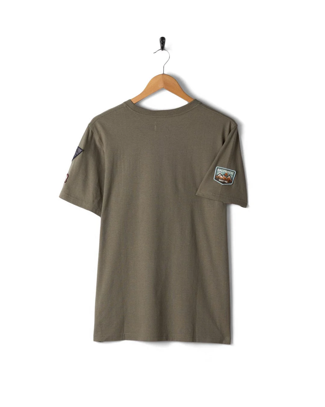 Patch Mens Short Sleeve T-Shirt in Green - Image 7
