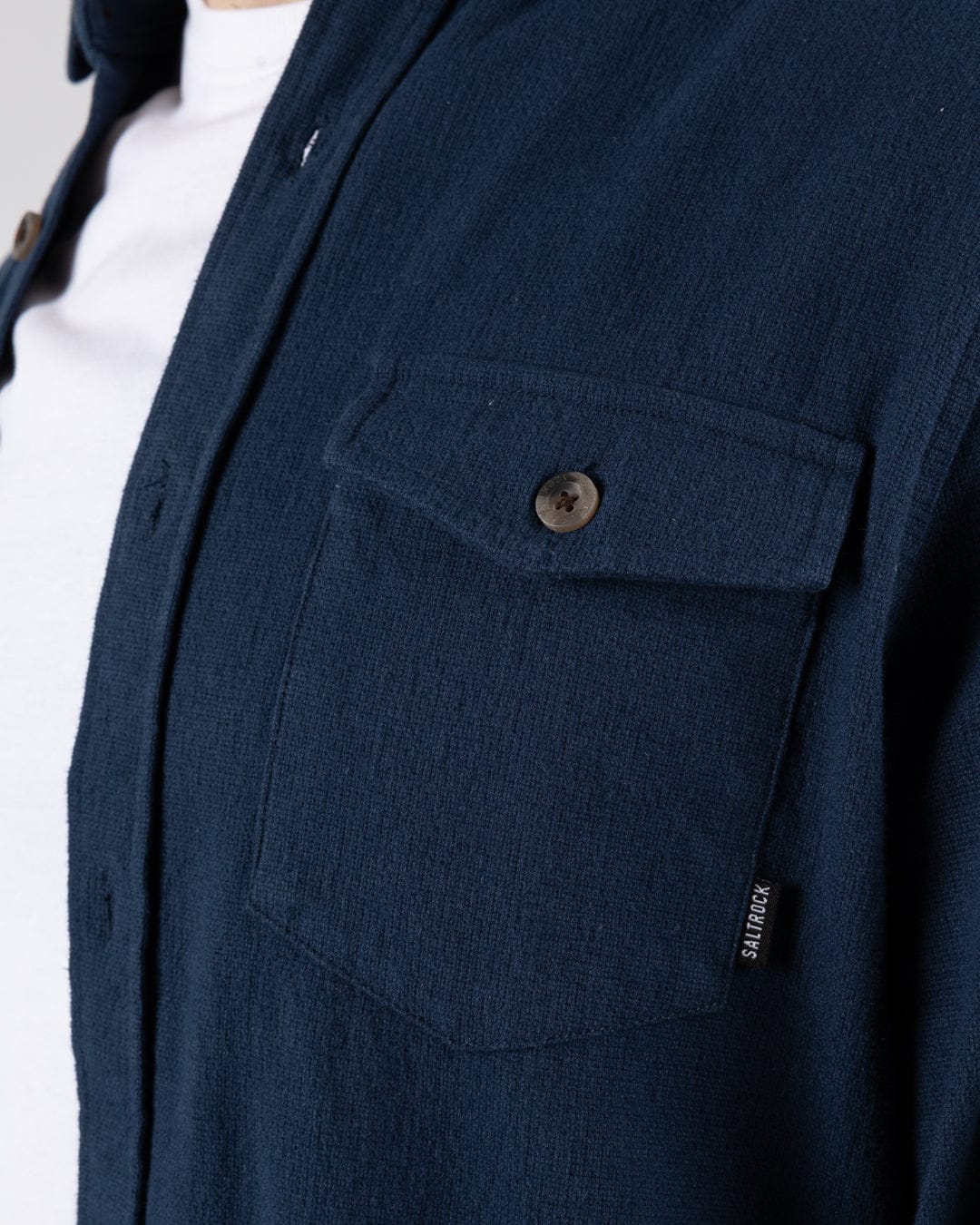 Penare 2 Mens Long Sleeve Shirt in Blue - Image 11