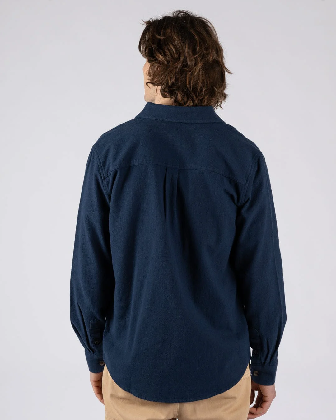 Penare 2 Mens Long Sleeve Shirt in Blue - Image 8
