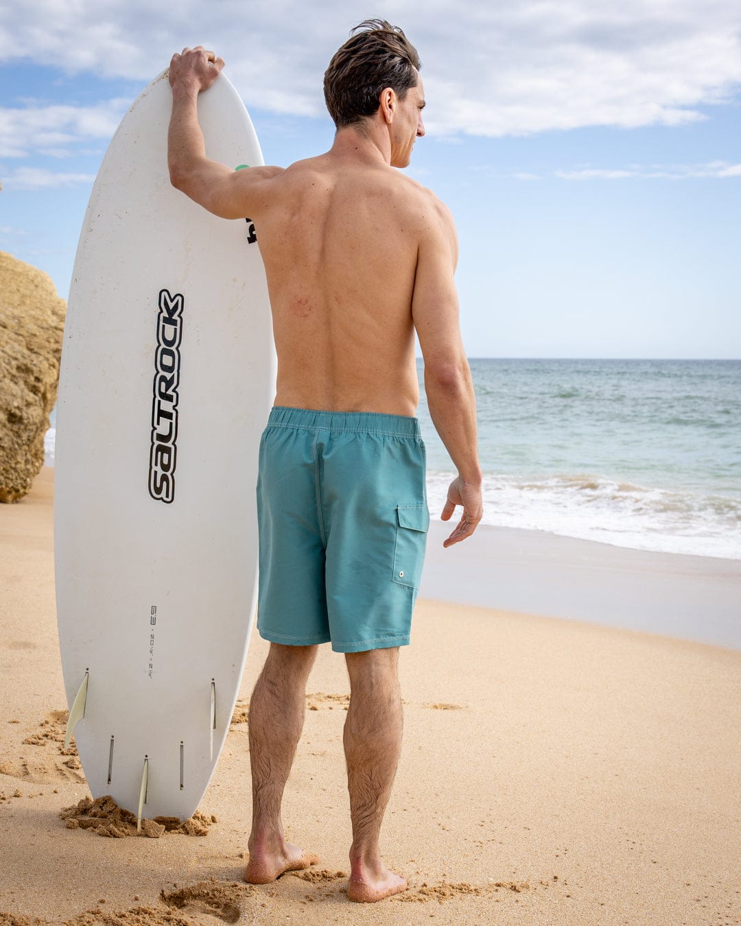 Pipeline 19 Mens Swimshort in Teal - Image 2