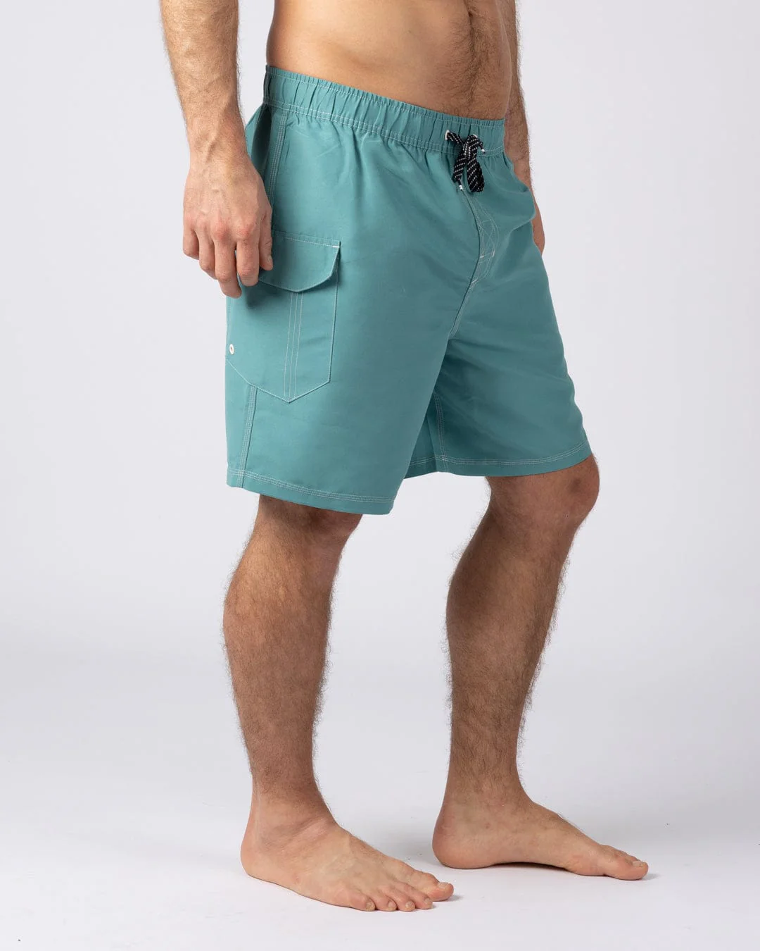 Pipeline 19 Mens Swimshort in Teal - Image 4