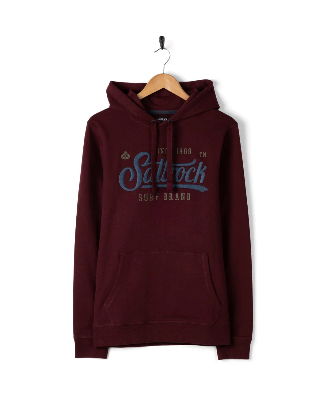 Pitcher Embroidery Mens Pop Hoodie in Purple - Image 2