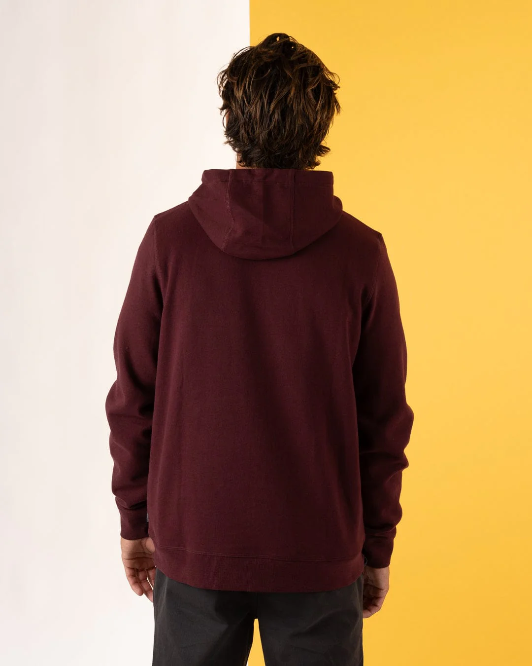 Pitcher Embroidery Mens Pop Hoodie in Purple - Image 5