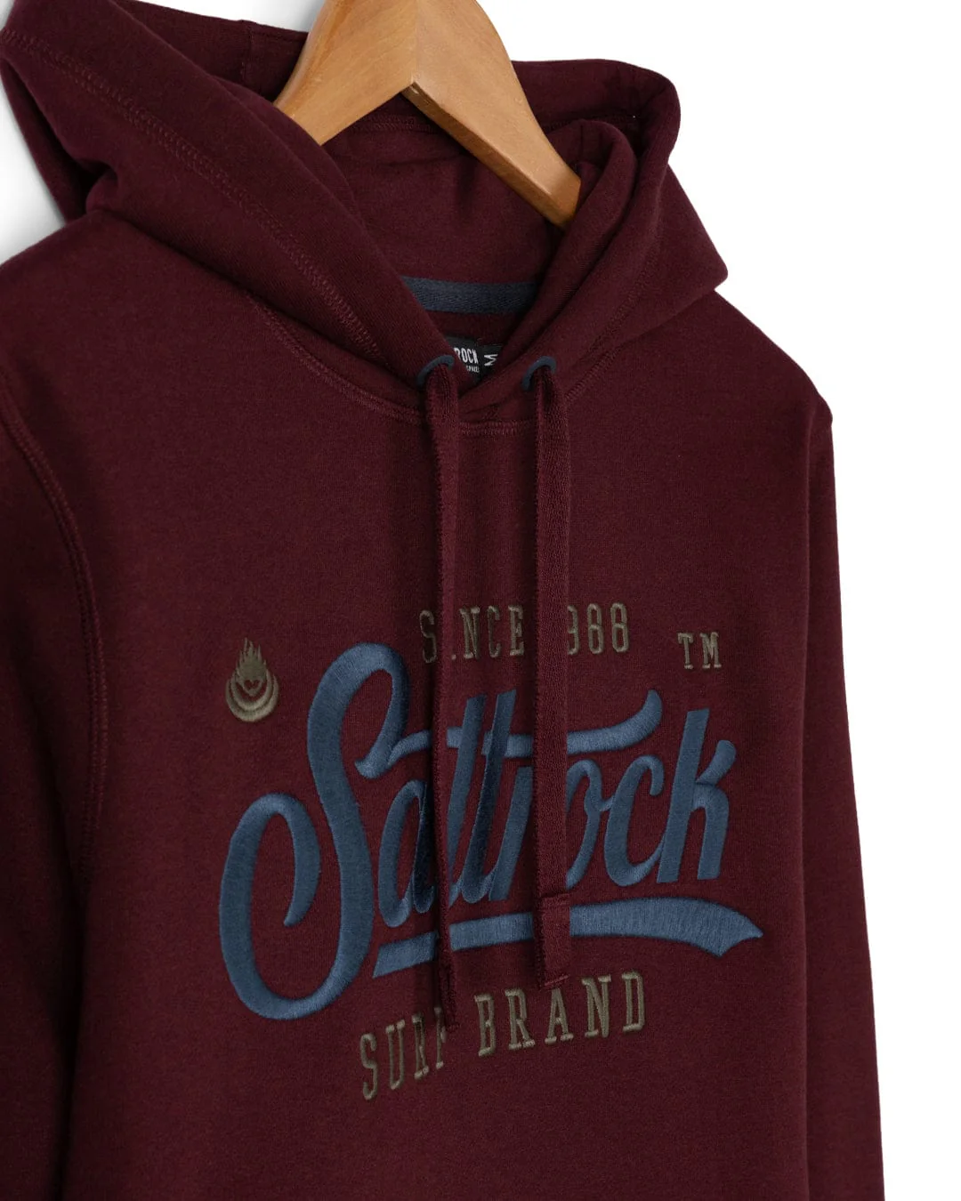 Pitcher Embroidery Mens Pop Hoodie in Purple - Image 8