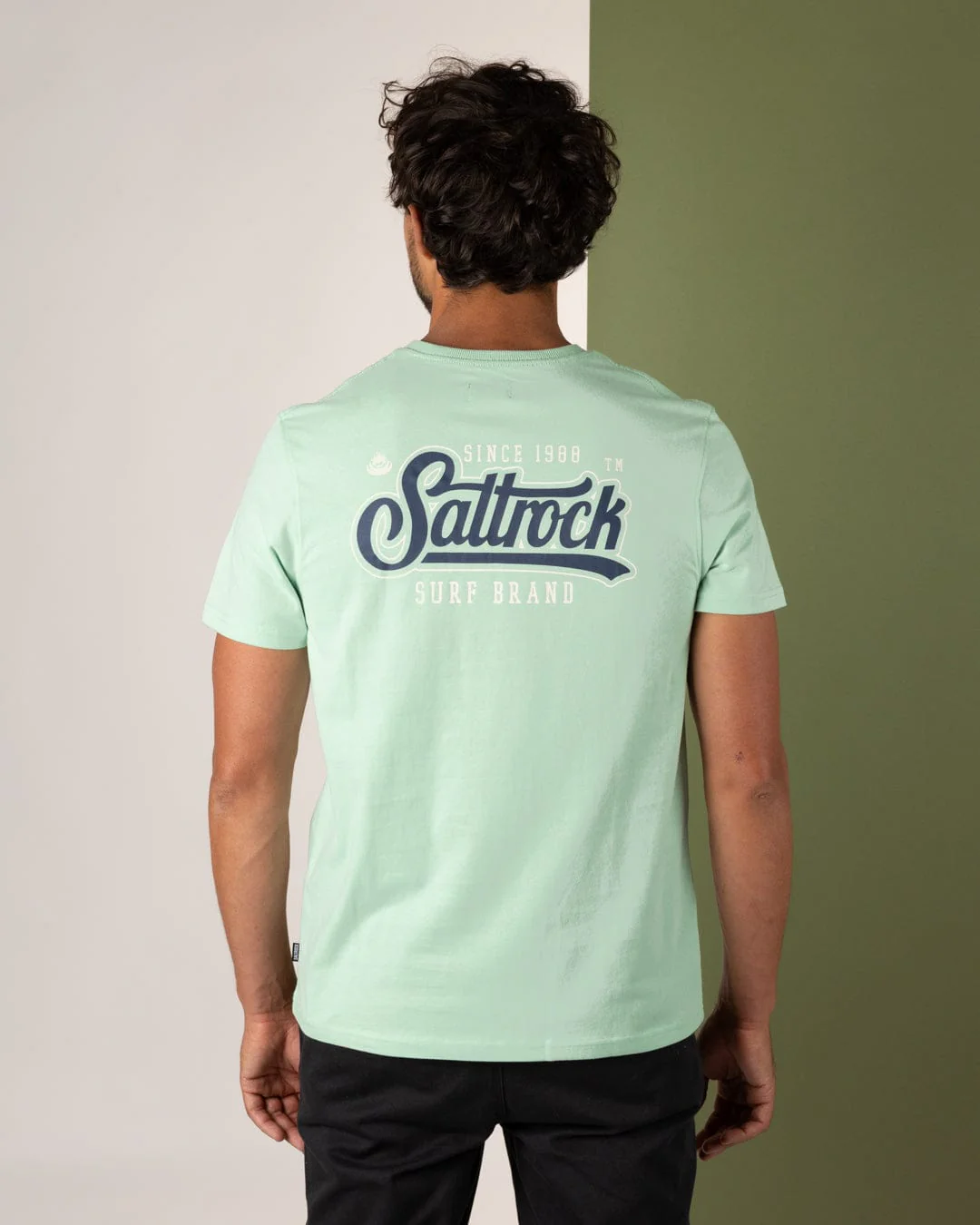 Pitcher Mens Short Sleeve T-Shirt in Light Green