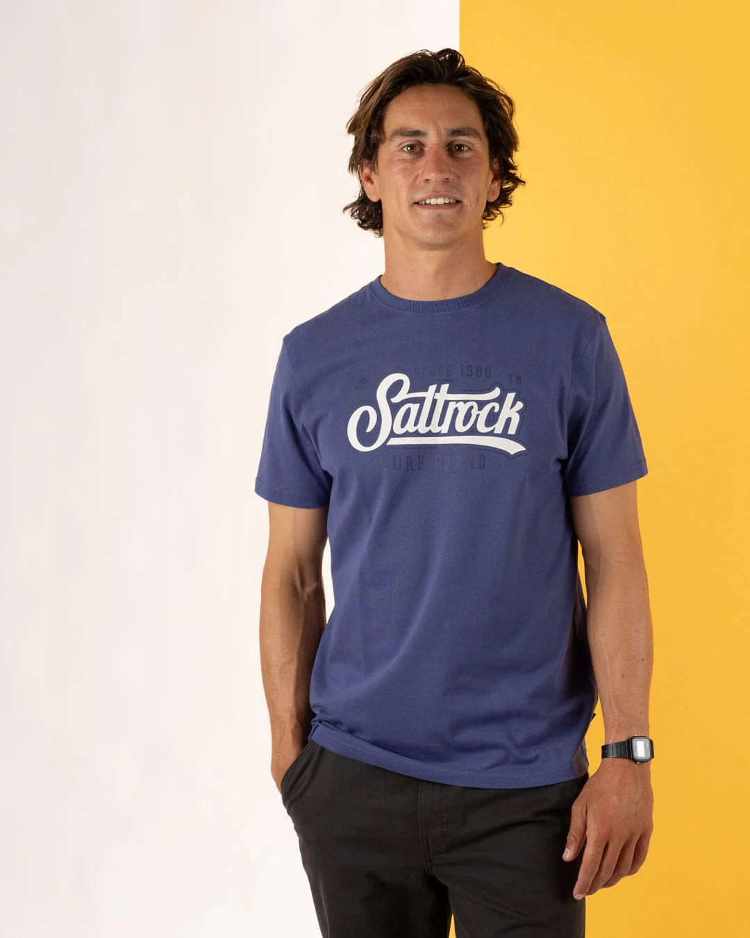 Pitcher Mens Short Sleeve T-Shirt in Purple - Image 2